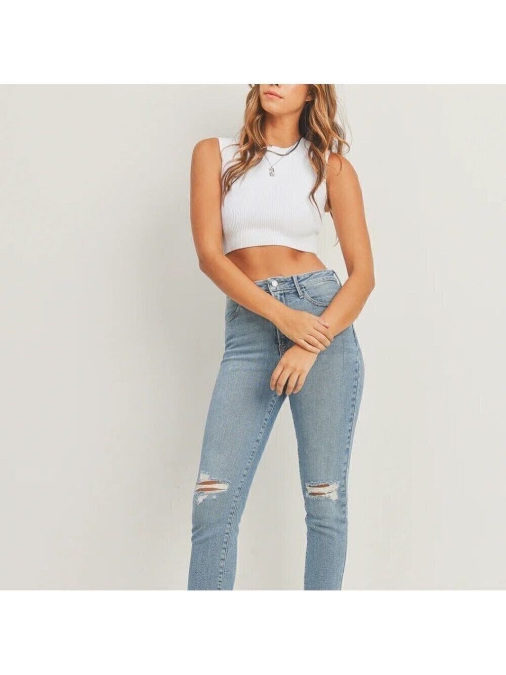 Just Black High Rise Skinny Denim Jeans Size 28